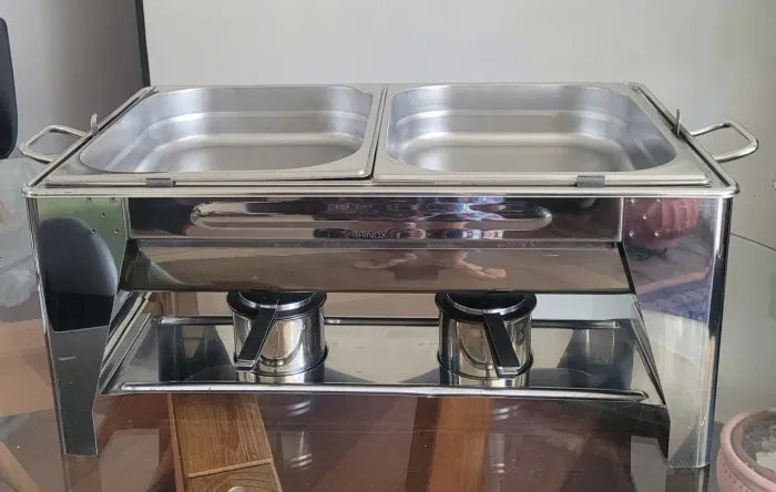 Rechaud brinox retangular banho-maria 02 GN 1/2 e uma extra GN 1/1. ACEITO OFERTAS!!