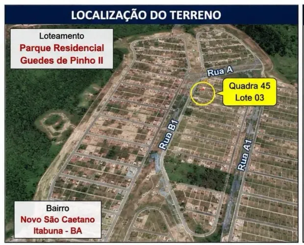 TERRENO PARQUE RESIDENCIAL GUEDES DE PINHO II - ITABUNA/BA