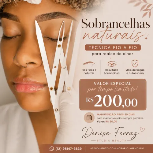 Sobrancelha fio a fio