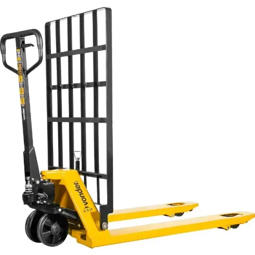 Paleteira hidráulica 2,5 toneladas 1.220 mm x 685 mm com grade roda simples de nylon PGN 2