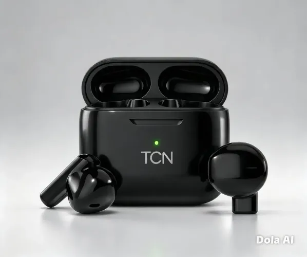 Fone de ouvido Bluetooth TWS TCN Preto