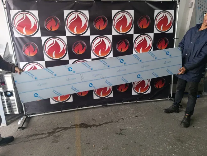 Prateleira 2,36x40 lisa de parede toda no aço inox nova temos a pronta entrega