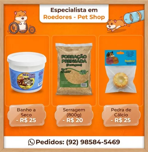 Acessórios para hamster