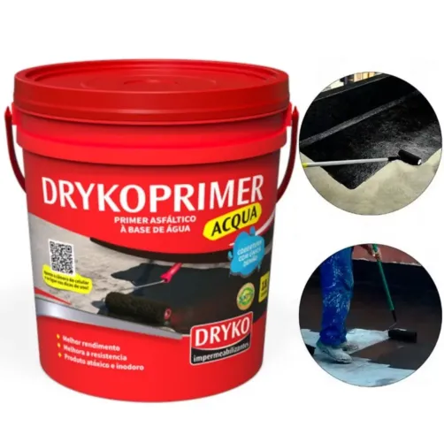 2 baldes de Primer asfáltico 18l para mantas asfálticas - DrykoPrimer