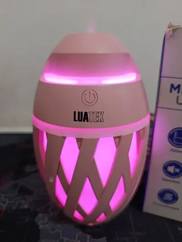 Umidificador de ar oval com led RGB / PREÇO ESPECIAL