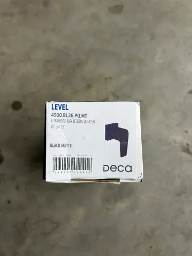 Deca Acabamento para Registro de Gaveta Até 1" Black Matte Level
