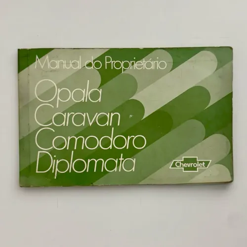Manual do Proprietário Chevrolet Opala 1981/1982 - Original de época, Raro!