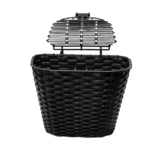 Cesta de bicicleta com tampa