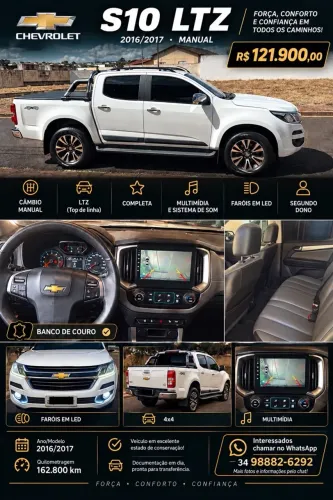 Chevrolet S10 Pick-up LTZ 2.5 Flex 4X4 CD 2017