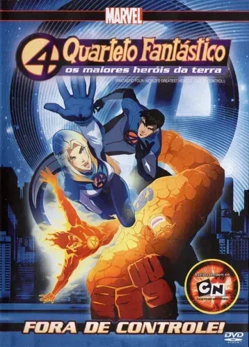 Dvds desenho Quarteto Fantástico.