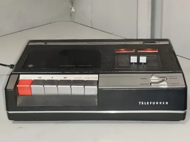 Gravador Fita Cassete Telefunken Td-201 Rarissimo Importado