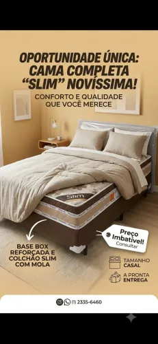 Cama box. 12cm de espuma preço de fábrica