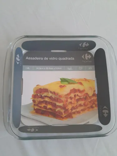 Assadeira de vidro refratário