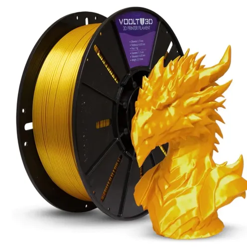 Filamento voolt3d Dourado VSilk