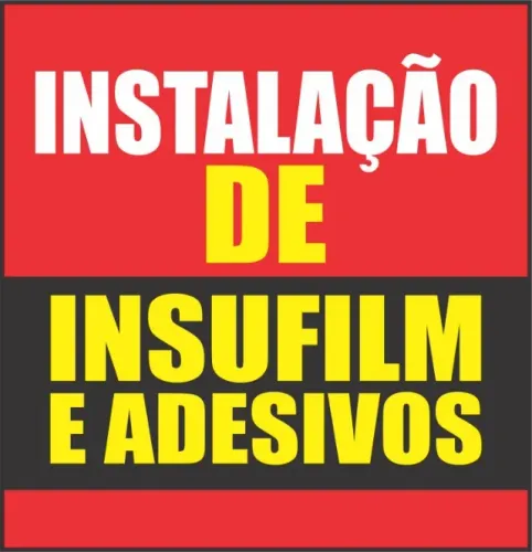 Instalação de insufilm e adesivos em geral