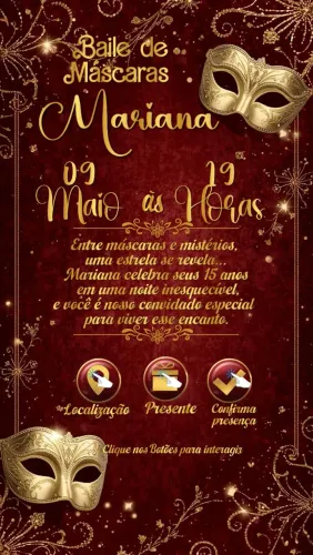 Convite Digital Interativo com Música | Personalizado | Envio Rápido