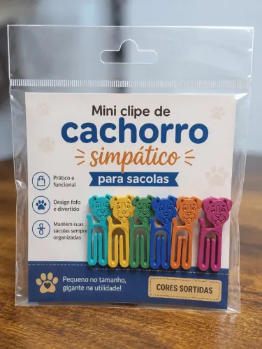 MINI CLIPS NO FORMATO DE CACHORRO
