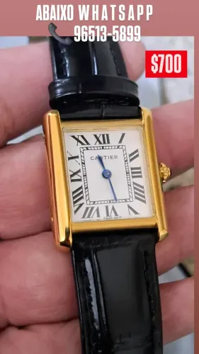 Relógio Cartier Tank Estilo VINTAGE - ENTREGAMOS 