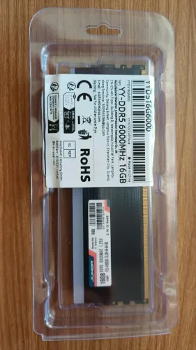 Memória RAM DDR5 Juhor 16GB 6000MHz RGB Nova na Embalagem