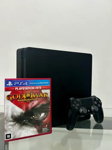 PS4 1TB + 1 controle + 3 jogos