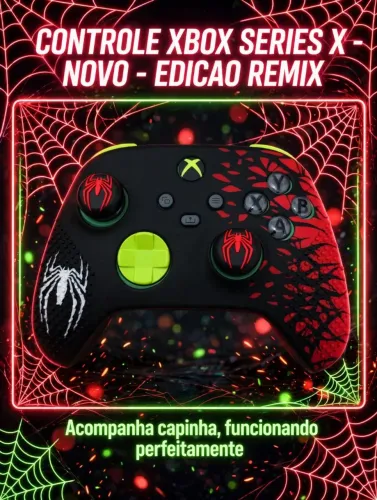 Controle Xbox series x edição remix + capinha