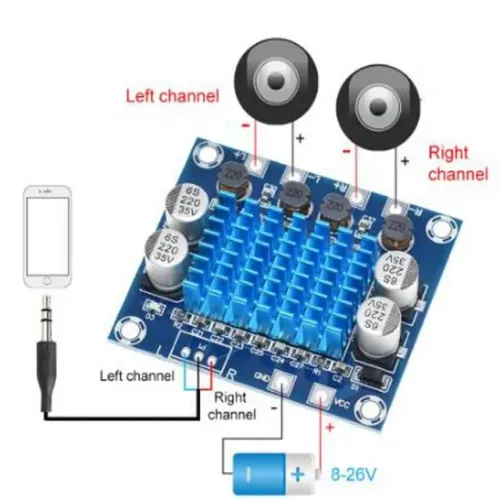 Placa Amplificadora 15w + 15w Xh-a232