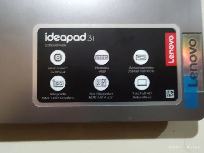Notebook Lenovo Ideapad 3