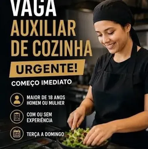 Auxiliar de Cozinha com experiencia