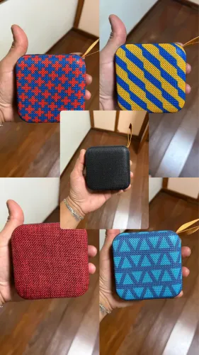 Caixa de Som Portátil Átomo (Várias Cores)