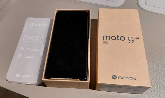 Celular Motorola G34 5G praticamente novo