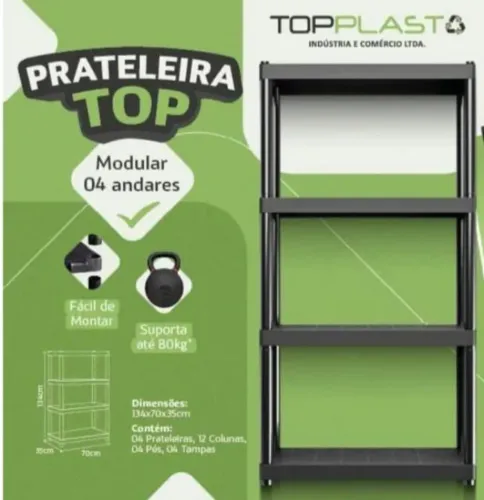Estante multiuso de plástico 