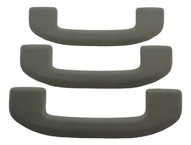 Kit 3 Alça Pqp Apoio Teto Nissan Livina 2009-2014 Original Cinza Cinza