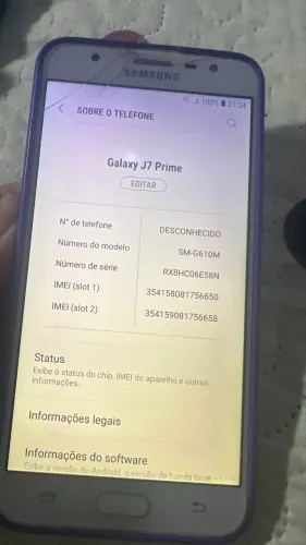 Celular Samsung J7 prime 