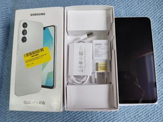 Celular Samsung Galaxy A16 5g 128gb 4gb Ram Camera ate 50mp Tela 6.7 Ip54, Bat 5000 Cinza