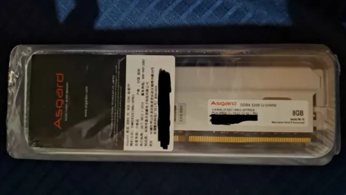 Memória RAM Asgard 8GB DDR4 3200MHz NOVA LACRADA