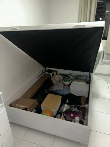 Cama baú branca