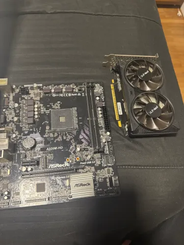 KIT placa de vídeo Nvidia + Placa Mãe Asrock