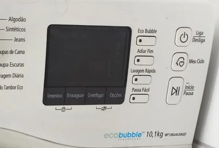 Máquina de Lavar Roupa - Samsung Ecobubble WF106U4SAWQF
