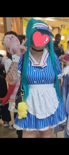 COSPLAY HATSUNE MIKU MESMERIZER COM PERUCA 