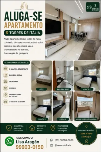 Apartamento com 3 quartos no Torres de Itália - Condomínio e IPTU inclusos