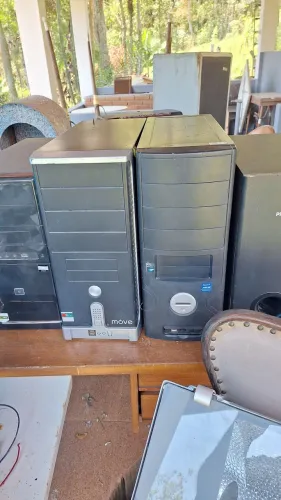 Gabinete e fontes usadas e também pc montado