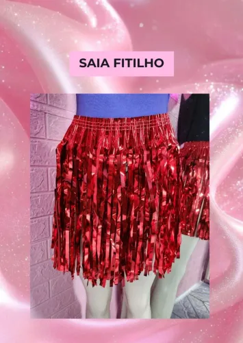 Saia fitilho vermelha 