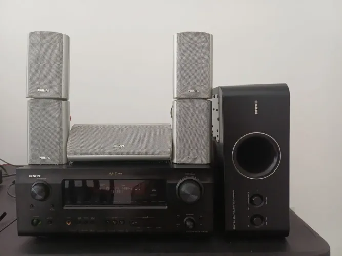 Home - Denon AVR-789 Speakers Philips FB900 Subwoofer Ativo Yamaha YST-FSW050