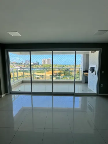 Porta de Correr 4 Folhas - Abertura Total | Alumínio Branco + Vidro | 2,17 x 4,33 m