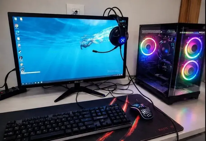 Gamer completo, muito bem cuidado e funcionando 100%. É ligar e jogar!