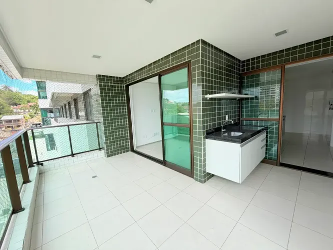 Gran Marine - Condo Resort Beira Mar pé na areia de Guaxuma - 114 m², com armários, 2 vaga