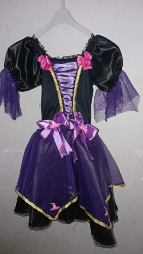 Fantasia infantil bruxinha halloween