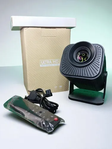 TV Projetor Hy320 Portátil com 135 Pol. Android Wifi Youtube Netflix (Novo Com Garantia)