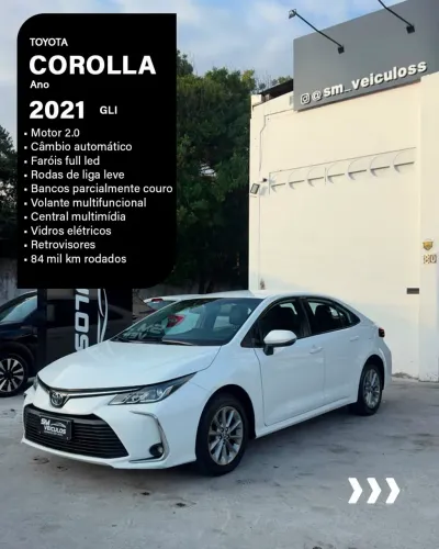 Toyota Corolla GLI 2.0 16V Flex Aut. 2021