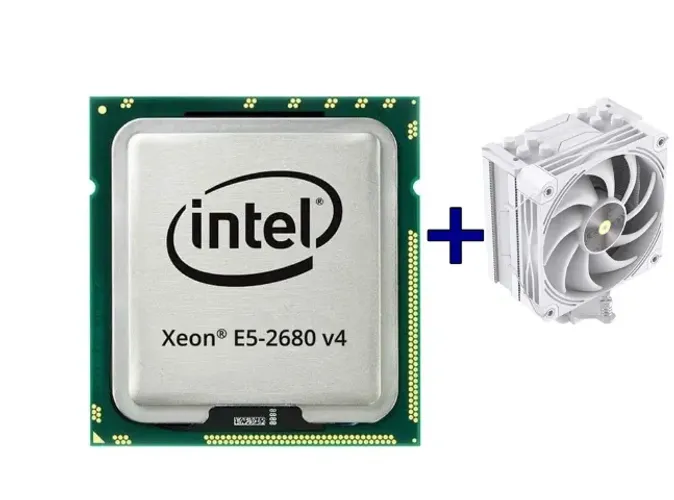 Processador Intel Xeon E5-2680 V4 mais cooler branco